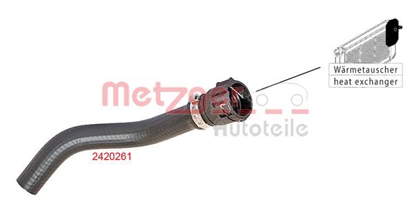 METZGER 2420261 Kühlerschlauch